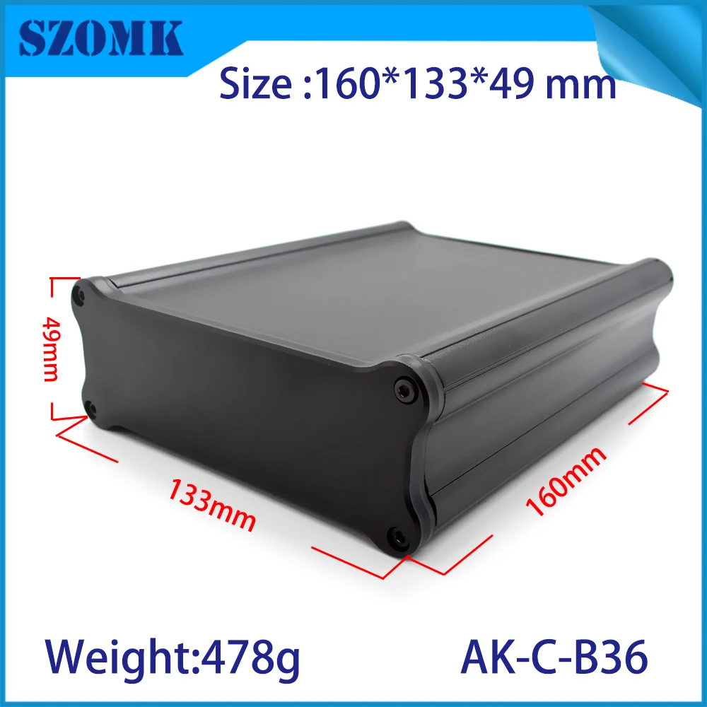 1 piece free shipping aluminium project enclosure die cast aluminum box 47(H)x132(W)x150(L) mm GPS aluminum housing junction box
1 piece free shipping aluminium project enclosure die cast aluminum box 47(H)x132(W)x150(L) mm GPS aluminum housing junction box