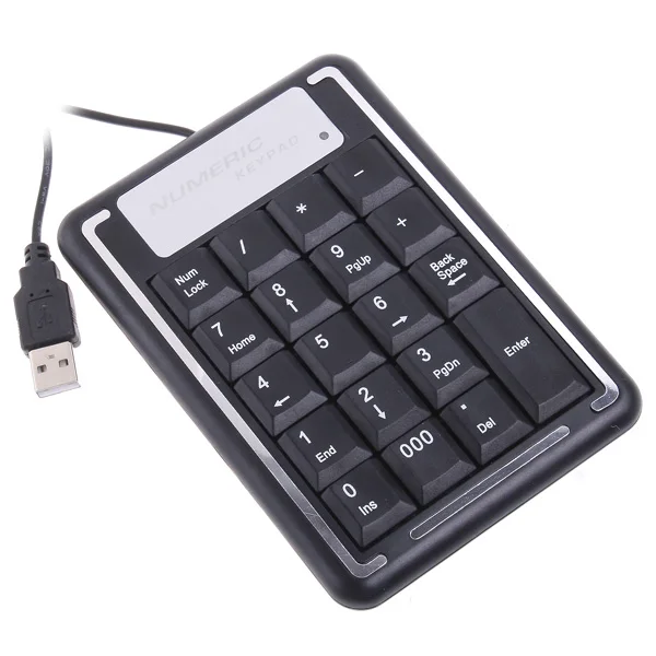 Mini Black USB Numeric Keyboard Keypad for Laptop PC Computer KeyBoard Accessories
Mini Black USB Numeric Keyboard Keypad for Laptop PC Computer KeyBoard Accessories