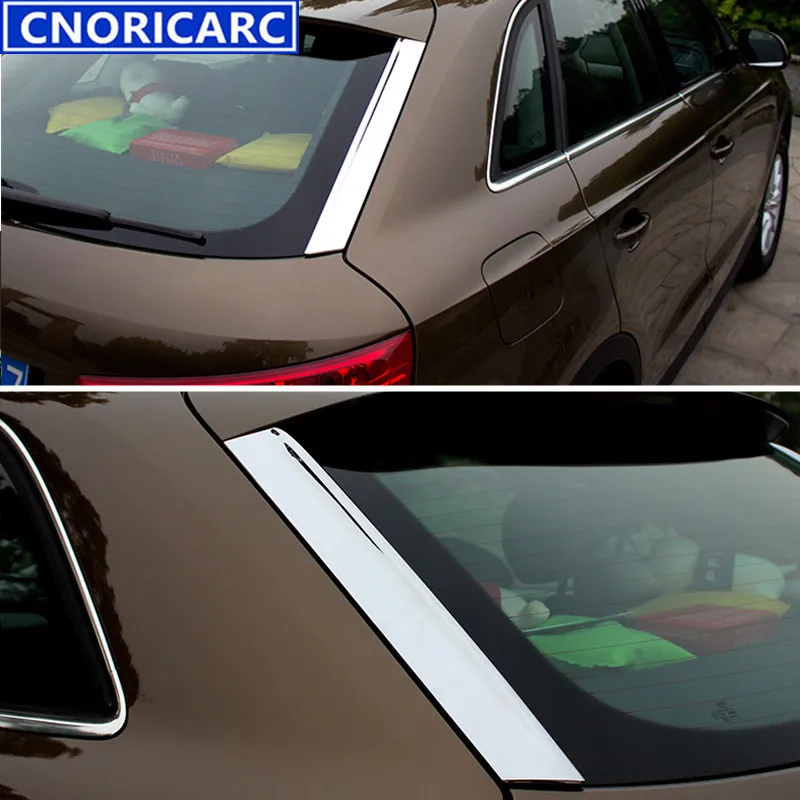 CNORICARC Chrome ABS Styling Car Rear Windshield Trim Strips Exterior Tail Window Decoration Sequin 3D Sticker For Audi Q3
CNORICARC Chrome ABS Styling Car Rear Windshield Trim Strips Exterior Tail Window Decoration Sequin 3D Sticker For Audi Q3