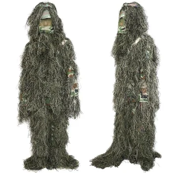 Hunting Sniper Tactical Army Military Camo Woodland Camouflage Forest Design Ghillie Suit, 4-Piece
Hunting Sniper Tactical Army Military Camo Woodland Camouflage Forest Design Ghillie Suit, 4-Piece