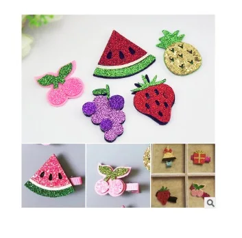 5PCS Diy handmade hair accessories bow accessories felt cloth fruit watermelon cherry pineapple grape strawberry accessories
5PCS Diy handmade hair accessories bow accessories felt cloth fruit watermelon cherry pineapple grape strawberry accessories