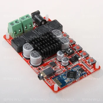 TDA7492 CSR8635 DC8-25V 50W + 50W 4.0 Bluetooth Receiver Digital Audio Amplifier Board
TDA7492 CSR8635 DC8-25V 50W + 50W 4.0 Bluetooth Receiver Digital Audio Amplifier Board