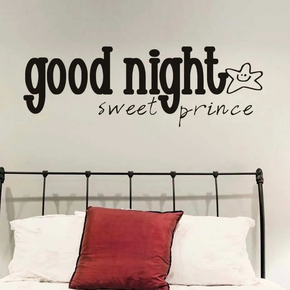 Хороший вечер милый принц наклейка на стену улыбка звезда ПВХ сделай сам