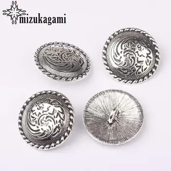 Retro Zinc Alloy CONCHO Buttons Round Flowers Charms 3pcs/lot 30MM For DIY Making Accessories
Retro Zinc Alloy CONCHO Buttons Round Flowers Charms 3pcs/lot 30MM For DIY Making Accessories