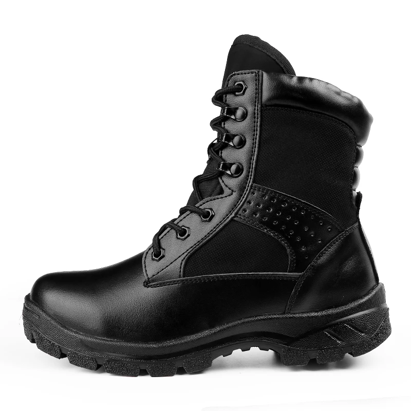 All black Hiking Shoes Men's High-top Military Tactical Boots Women Combat Army Boots Militares Sapatos masculino Size 38
All black Hiking Shoes Men's High-top Military Tactical Boots Women Combat Army Boots Militares Sapatos masculino Size 38