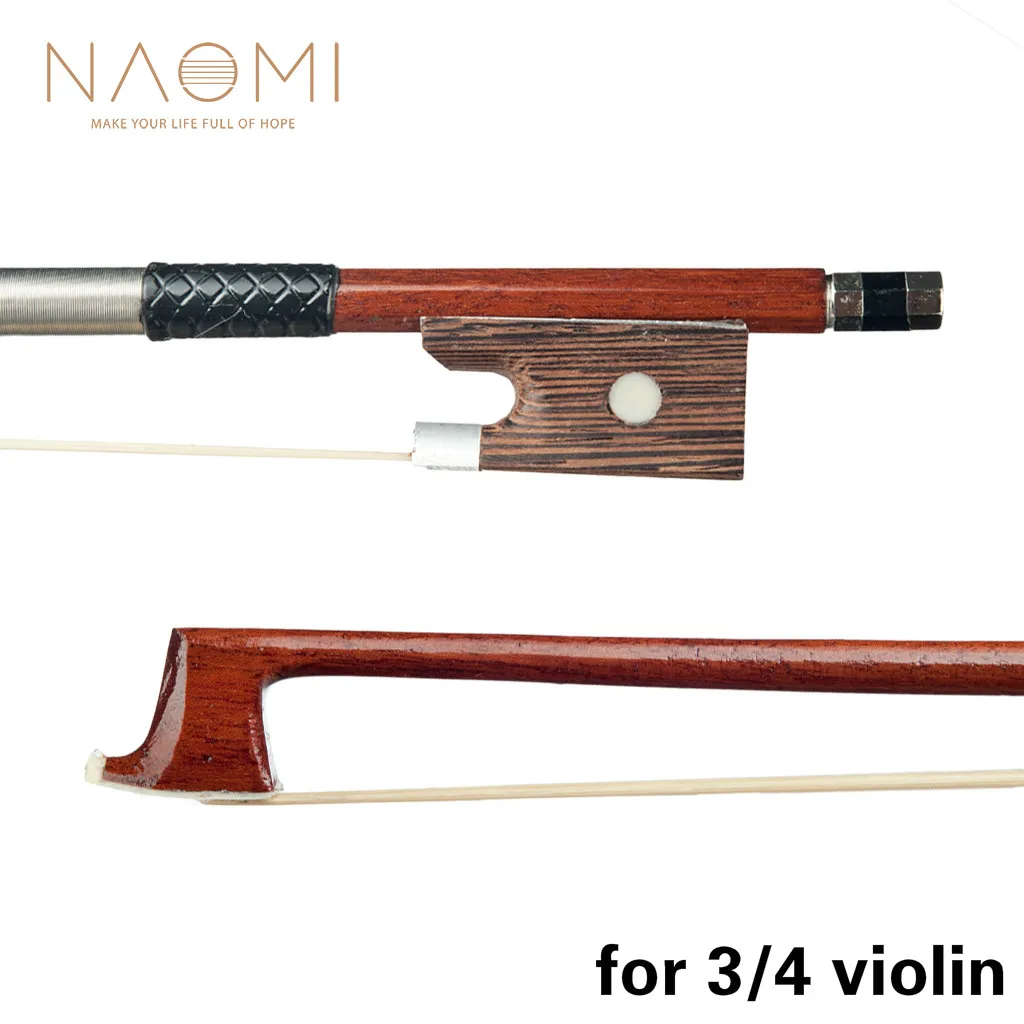 NAOMI 3/4 Brazilwood Violin Bow For Acoustic Violin / Fiddle For Student Beginner 3/4 Violin Bow Violin Parts of high quality
NAOMI 3/4 Brazilwood Violin Bow For Acoustic Violin / Fiddle For Student Beginner 3/4 Violin Bow Violin Parts of high quality