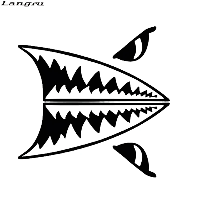 Виниловые наклейки Langru Mini Shark Teeth Great White Body|jdm style|car stickerstyling car |