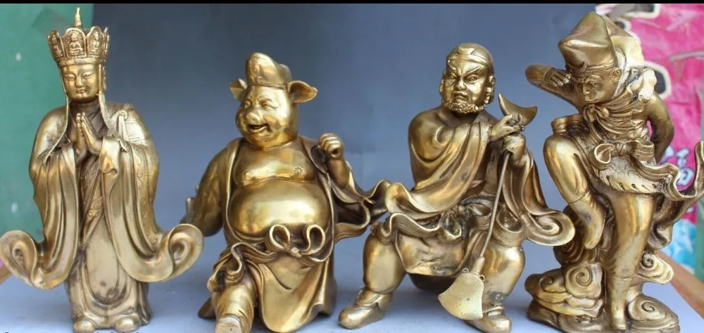 fafa8800156<<10"China Myth Bronze Sun Wukong Tang Sanzang Zhu Bajie Xi You ji Full set Statue
fafa8800156<<10"China Myth Bronze Sun Wukong Tang Sanzang Zhu Bajie Xi You ji Full set Statue