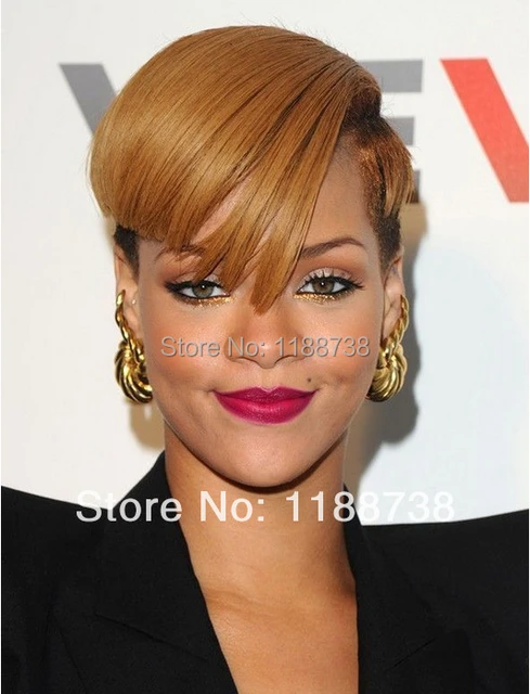 Rihanna Short Blonde Hairstyles