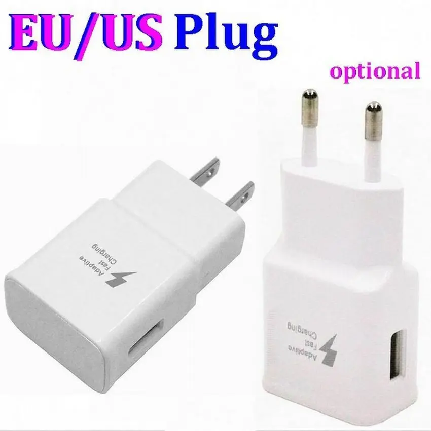 Fast Wall Charger Adaptive Fast Charger For Samsung S6 S7 edge S8 Plus Adaptive Fast Charging Wholesale 100pcs/Lot
Fast Wall Charger Adaptive Fast Charger For Samsung S6 S7 edge S8 Plus Adaptive Fast Charging Wholesale 100pcs/Lot