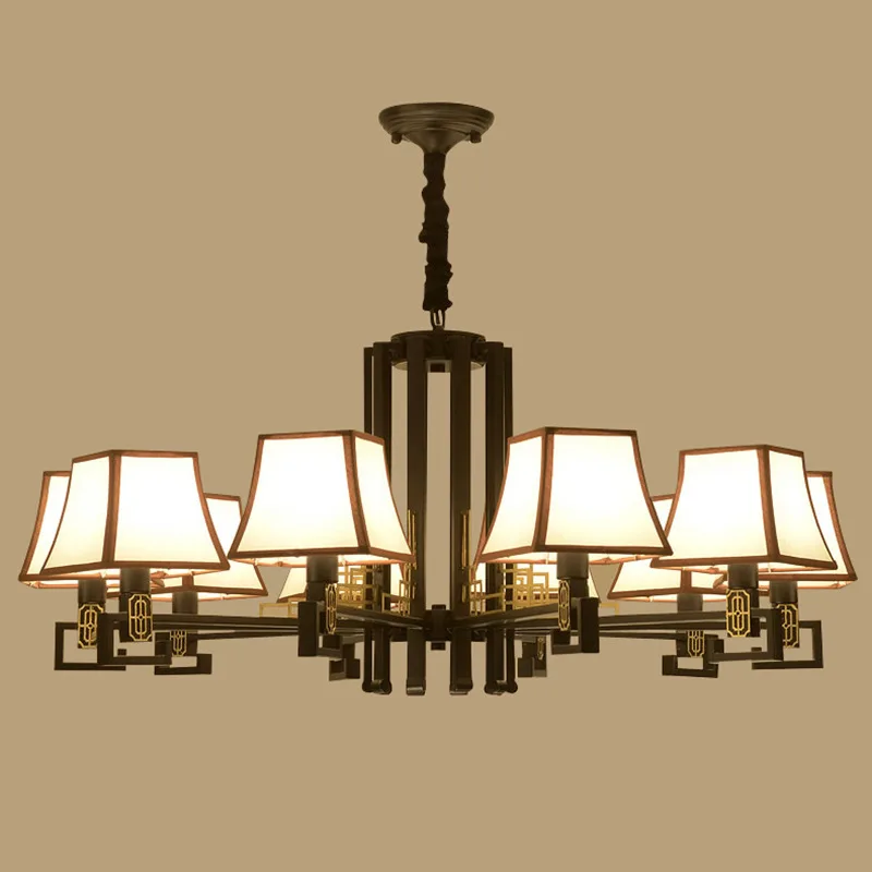 LED Chandelier Chinese Iron Chandelier Simple Living Room Lamp Bedroom Study Dining Room Chandelier Lamp E14 220V
LED Chandelier Chinese Iron Chandelier Simple Living Room Lamp Bedroom Study Dining Room Chandelier Lamp E14 220V