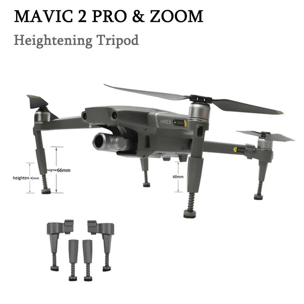 DJI Mavic 2 Pro & Zoom Extended Landing Gear Extension Heightened Legs Spring Shock Absorber Tripod Mavic 2 Drone Accessories
DJI Mavic 2 Pro & Zoom Extended Landing Gear Extension Heightened Legs Spring Shock Absorber Tripod Mavic 2 Drone Accessories