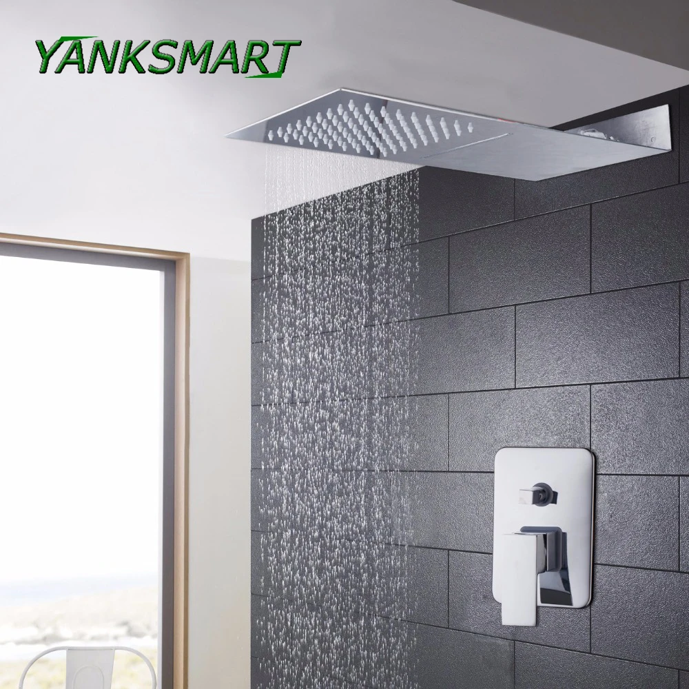 YANKSMART Bathroom Faucet Rainfall & Waterfall Shower With 2 Function Head Shower Mixer Shower Set Concealed Shower Sets Luxury
YANKSMART Bathroom Faucet Rainfall & Waterfall Shower With 2 Function Head Shower Mixer Shower Set Concealed Shower Sets Luxury