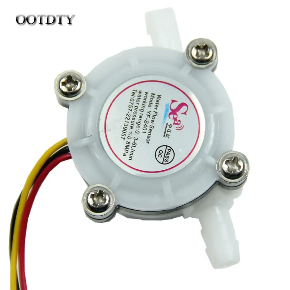 OOTDTY 1pc Water Coffee Flow Sensor Switch Meter Flowmeter Counter 0.3-6L/min Coffee machine accessories Liquid flow meter
OOTDTY 1pc Water Coffee Flow Sensor Switch Meter Flowmeter Counter 0.3-6L/min Coffee machine accessories Liquid flow meter