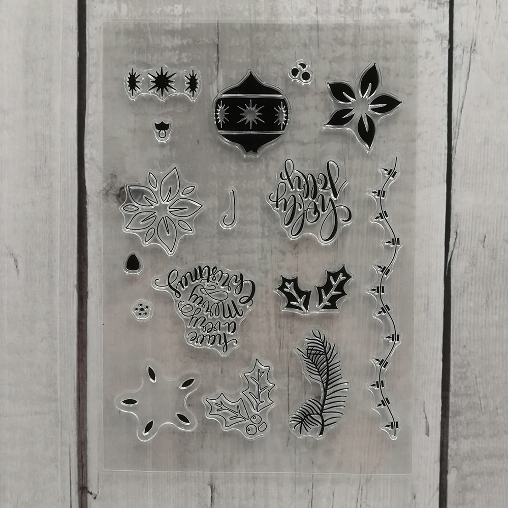 Flower Tree Light Lamp Clear Stamps New 2019 Scrapbooking Rubber Stamp Transparent Silicone card making stempel Template Paper