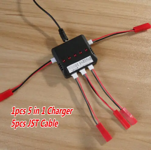 JJRC H12C rc helicopter parts 5 In 1 USB charger with 5pcs JST cable RC Quadcopter Spare Parts 
JJRC H12C rc helicopter parts 5 In 1 USB charger with 5pcs JST cable RC Quadcopter Spare Parts