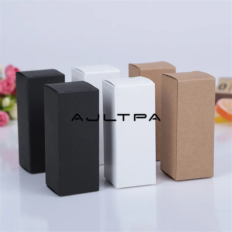 2000pcs Black kraft Paper Box for Essential Oil Perfume bottle 10ml/15ml/20ml/30ml/50ml/100ml Lipstick packaging white Boxes
2000pcs Black kraft Paper Box for Essential Oil Perfume bottle 10ml/15ml/20ml/30ml/50ml/100ml Lipstick packaging white Boxes