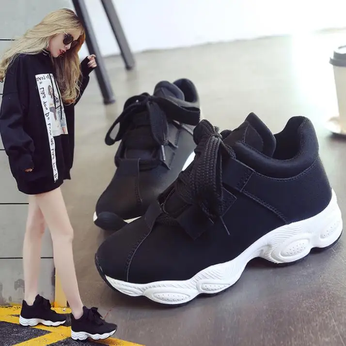 New 2019 Spring Fashion Women Casual Shoes Leather Platform Shoes Women Sneakers Ladies White Black Trainers Chaussure Femme
New 2019 Spring Fashion Women Casual Shoes Leather Platform Shoes Women Sneakers Ladies White Black Trainers Chaussure Femme