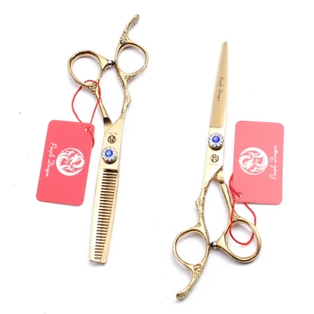 1Pair Left-Hand 6" 17.5cm Titanium Purple Dragon Barber Makas Cutting Scissors Thinning Shears Professional Hair Scissors Z8002
1Pair Left-Hand 6" 17.5cm Titanium Purple Dragon Barber Makas Cutting Scissors Thinning Shears Professional Hair Scissors Z8002
