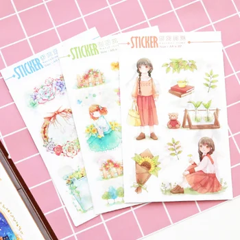2 Sheets/pack Cute DIY Colorful Young girl's flower kawaii Stickers Diary Planner Journal Note Diary Paper Scrapbooking Albums 
2 Sheets/pack Cute DIY Colorful Young girl's flower kawaii Stickers Diary Planner Journal Note Diary Paper Scrapbooking Albums