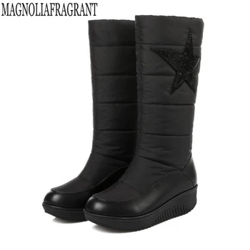 Plus size 35-44 new snow boots women warm cotton down shoes waterproof boots fur platform mid calf boots black Women's boots k69
Plus size 35-44 new snow boots women warm cotton down shoes waterproof boots fur platform mid calf boots black Women's boots k69