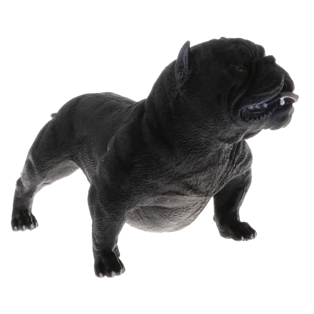 Animal Models Toy Simulation American Bully Pitbull Dog Action Figure Model Kids Educational Nature Toys Home Decor Collectibles