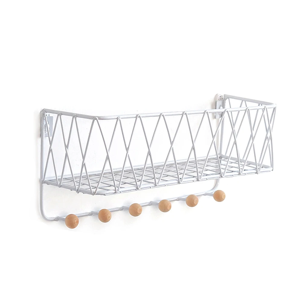 Nordic Style Storage Shelf Iron Flower Holder Wall Hanging Shelf Storage Rack Kitchen Bathroom Hook High Quality
Nordic Style Storage Shelf Iron Flower Holder Wall Hanging Shelf Storage Rack Kitchen Bathroom Hook High Quality