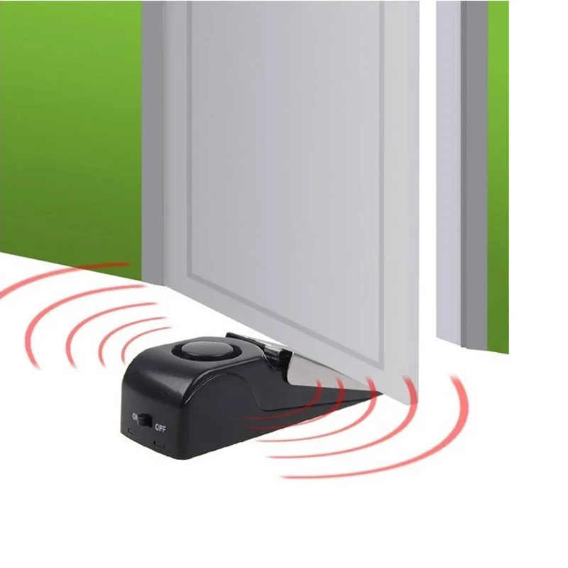 120 dB Anti-theft door stop wireless vibration alarm Wedge Shaped Stopper for Home Dormitory Blocking security System
120 dB Anti-theft door stop wireless vibration alarm Wedge Shaped Stopper for Home Dormitory Blocking security System