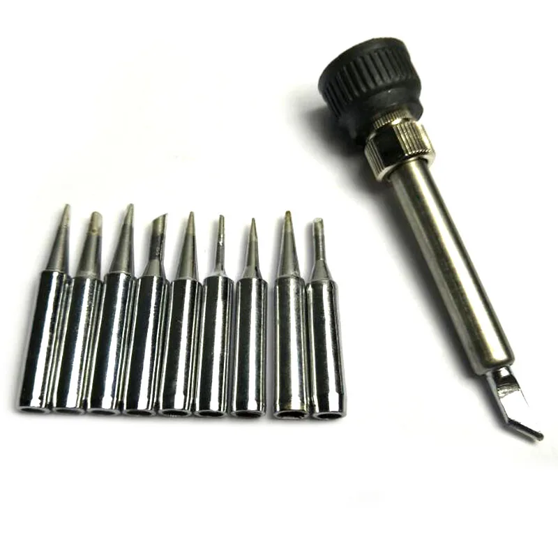 11Pcs Soldering Iron Tips Set for Soldering Station Welding Head Rework Tool Kit TN99
11Pcs Soldering Iron Tips Set for Soldering Station Welding Head Rework Tool Kit TN99