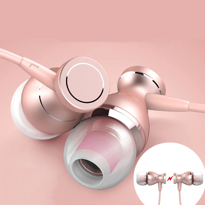 New 3.5mm In-Ear Sport Earphone Metal Magnetic Earbuds Stereo Super Bass Headset Handsfree With Mic For Phone Computer Earphones
New 3.5mm In-Ear Sport Earphone Metal Magnetic Earbuds Stereo Super Bass Headset Handsfree With Mic For Phone Computer Earphones