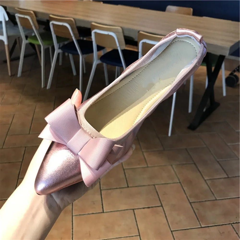 Women's Shoes Genuine Leather Slip-on Pointed Toe Summer Flat Shoes New Fashion Casual Butterfly-knot Spring Shoes For Woman
Women's Shoes Genuine Leather Slip-on Pointed Toe Summer Flat Shoes New Fashion Casual Butterfly-knot Spring Shoes For Woman