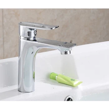 Bathroom Basin Faucets Vanity Sink Brass Chrome Deck Mounted Cold and Hot Water Tap One Hole Singel Handle
Bathroom Basin Faucets Vanity Sink Brass Chrome Deck Mounted Cold and Hot Water Tap One Hole Singel Handle