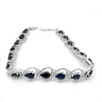 Sale Qi Xuan_Free Mail Dark Blue Stone Flower Bracelets_S925 Solid Silver Fashion Bracelets_Manufacturer Directly Sales
Sale Qi Xuan_Free Mail Dark Blue Stone Flower Bracelets_S925 Solid Silver Fashion Bracelets_Manufacturer Directly Sales