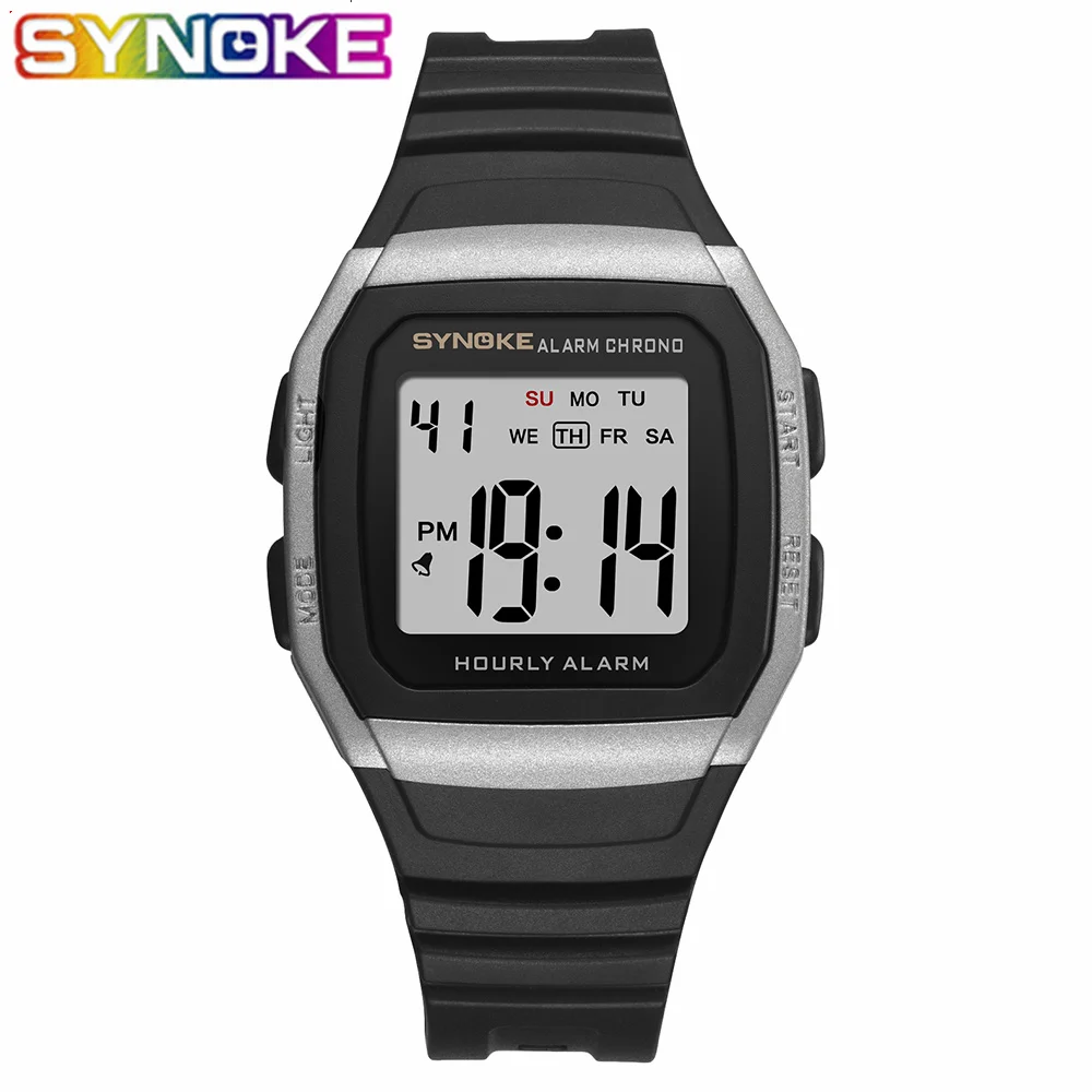 SYNOKE Fashion Men Watches Sports Digital Watch Unisex Waterproof Alarm Man Wrist Electronic Male Clock Relogio Masculino
SYNOKE Fashion Men Watches Sports Digital Watch Unisex Waterproof Alarm Man Wrist Electronic Male Clock Relogio Masculino