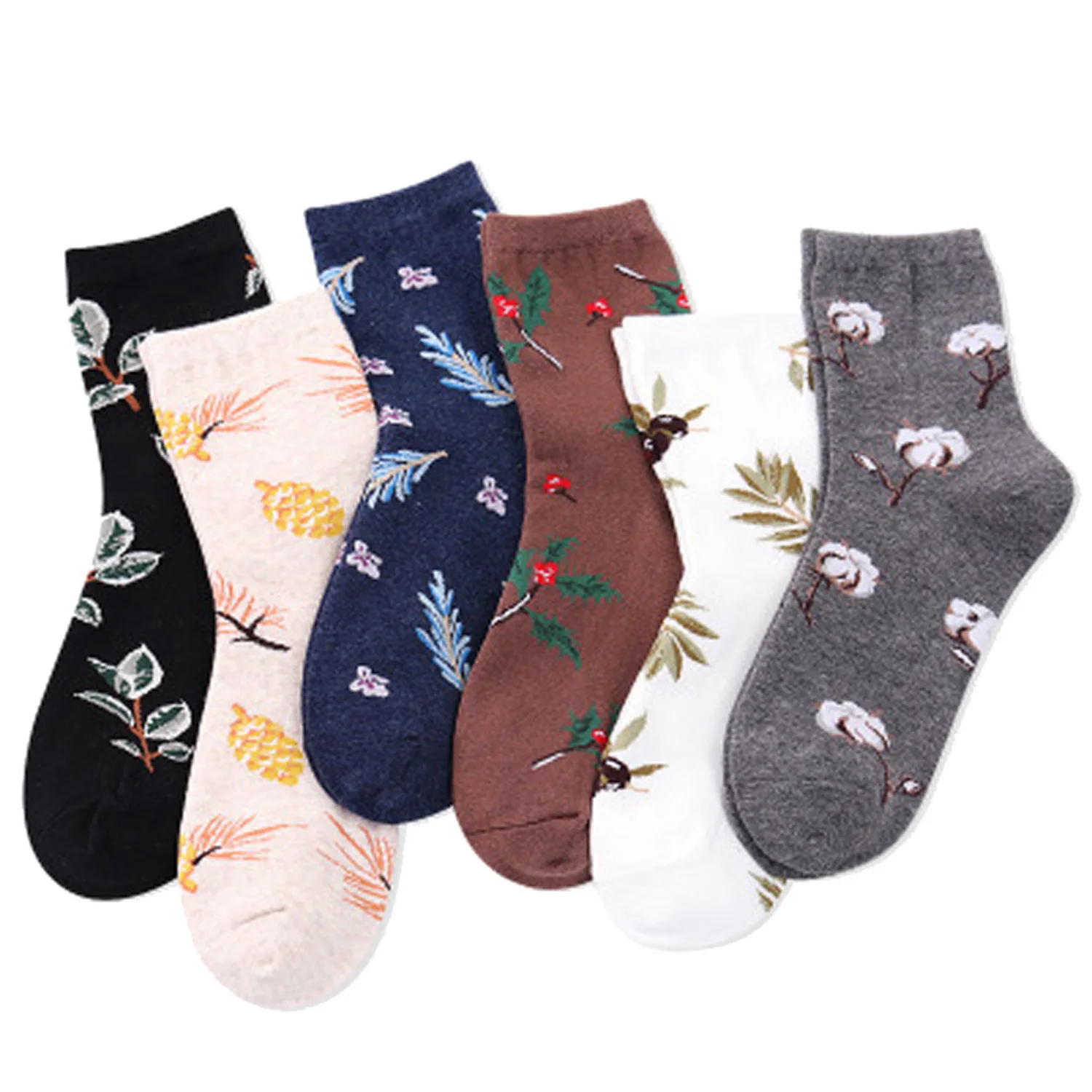 wholesale 60 Pairs Arrival Vintage Cotton Korean Fashion Sokken Floral Plant Print Women Socks
wholesale 60 Pairs Arrival Vintage Cotton Korean Fashion Sokken Floral Plant Print Women Socks