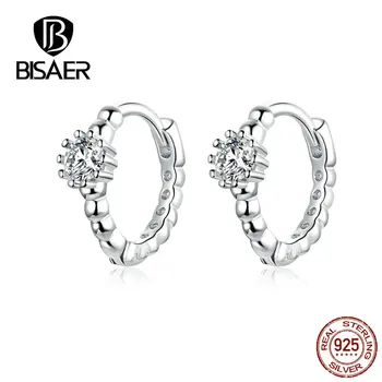 BISAER Silver Earrings 925 Sterling Silver Clear Cubic Zircon Round Circle Shape Stud Earrings for Women Luxury Jewelry EFE194
BISAER Silver Earrings 925 Sterling Silver Clear Cubic Zircon Round Circle Shape Stud Earrings for Women Luxury Jewelry EFE194