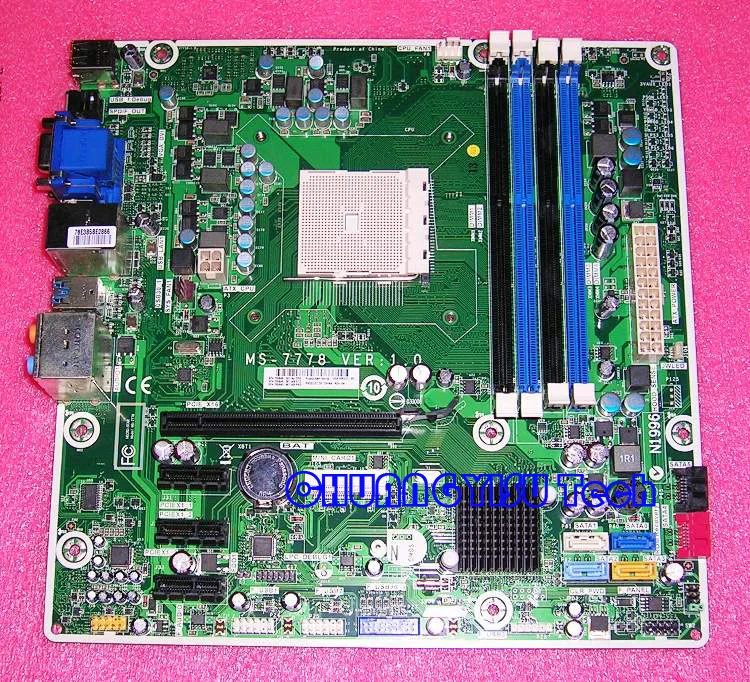 Free shipping CHUANGYISU for original MS-7778 motherboard,675852-001 716188-001 socket FM2,DDR3, work perfectly
Free shipping CHUANGYISU for original MS-7778 motherboard,675852-001 716188-001 socket FM2,DDR3, work perfectly