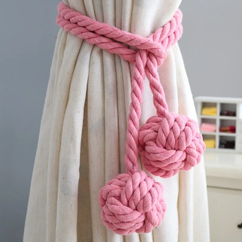 Decorative Curtain Cotton Backs Handmade Curtain Cotton Double Rope Ball Tie Backs for Home Hotel Curtain Decor Supplies 2Pcs
Decorative Curtain Cotton Backs Handmade Curtain Cotton Double Rope Ball Tie Backs for Home Hotel Curtain Decor Supplies 2Pcs