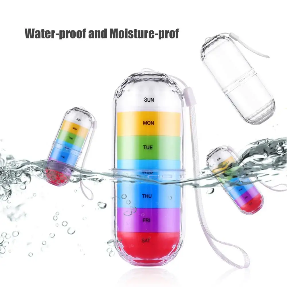 Weekly Rotating Pill Box Travel Pill Case Medicine Box Splitter 7 Day Pill Organizer Container Waterproof Moisture Proof Case
Weekly Rotating Pill Box Travel Pill Case Medicine Box Splitter 7 Day Pill Organizer Container Waterproof Moisture Proof Case