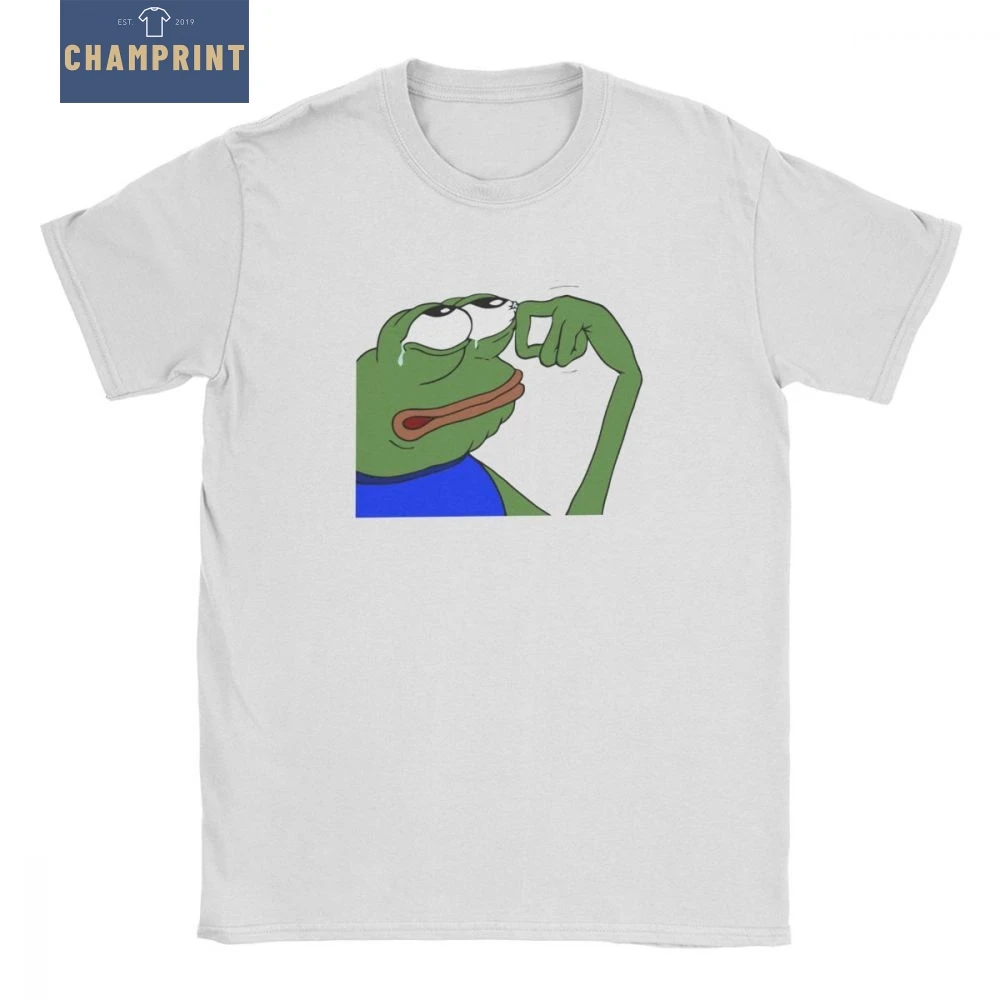 Men's T-Shirt Pepe Frog Sad Funny Cotton Tees Short Sleeve Funny Meme T Shirt Crew Neck Clothes Original
Men's T-Shirt Pepe Frog Sad Funny Cotton Tees Short Sleeve Funny Meme T Shirt Crew Neck Clothes Original