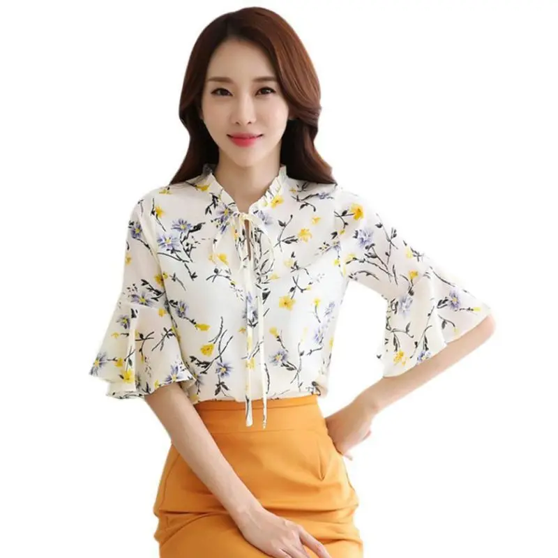 WEIXINBUY New 2018 Female Chiffon Blouse And Casual Shirt Summer Floral Print Fashion Women's Half Sleeve Top Women's Tops
WEIXINBUY New 2018 Female Chiffon Blouse And Casual Shirt Summer Floral Print Fashion Women's Half Sleeve Top Women's Tops
