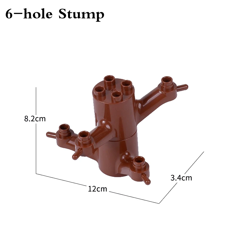 Legoing Duplo Big Size 6-hole Stump Building Block Bricks Bricks DIY Accessories Compatible Duplo Legoings Education Toy
Legoing Duplo Big Size 6-hole Stump Building Block Bricks Bricks DIY Accessories Compatible Duplo Legoings Education Toy