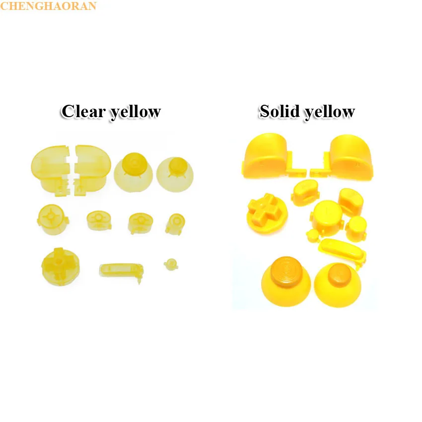 ChengHaoRan 1set Clear Yellow For NGC Analog Stick Cap Button Keypads Y X A B Z Buttons for Gamecube Joystick Controller
ChengHaoRan 1set Clear Yellow For NGC Analog Stick Cap Button Keypads Y X A B Z Buttons for Gamecube Joystick Controller