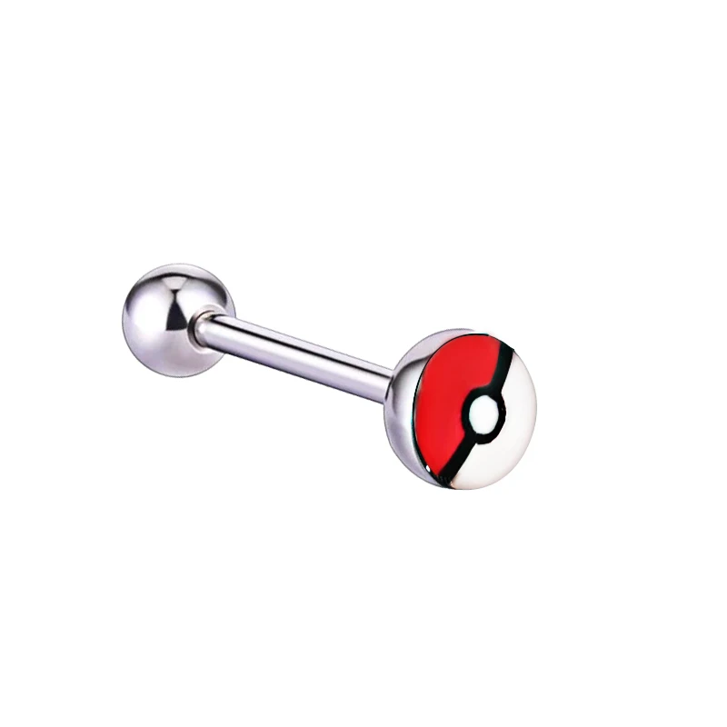 1Pc New Pokemon Tongue Rings Surgical Stainless Steel Tongue Bars Piercing langue Barbell Body Jewelry
1Pc New Pokemon Tongue Rings Surgical Stainless Steel Tongue Bars Piercing langue Barbell Body Jewelry