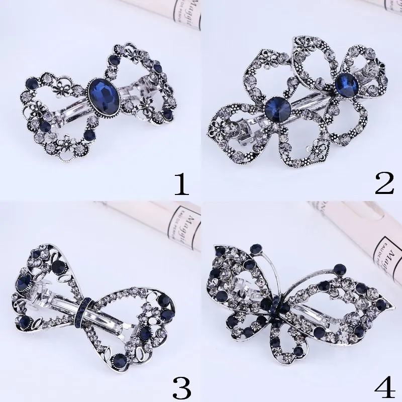 TDQUEEN Vintage Metal Hair Clips Butterfly Flower Barrettes for Girl Beautiful Blue Crystal Hair Accessories Woman Hair holder
TDQUEEN Vintage Metal Hair Clips Butterfly Flower Barrettes for Girl Beautiful Blue Crystal Hair Accessories Woman Hair holder
