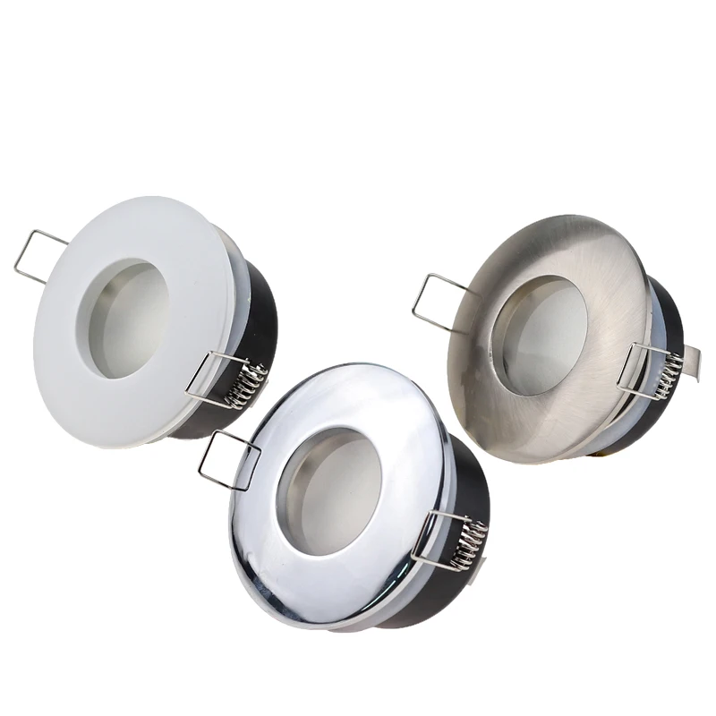 Recessed Zinc Alloy White/Nickel/Chrome Waterproof GU10 MR16 IP65 Round LED Ceiling Downlight Fixture Frame Holder For Bathroom
Recessed Zinc Alloy White/Nickel/Chrome Waterproof GU10 MR16 IP65 Round LED Ceiling Downlight Fixture Frame Holder For Bathroom