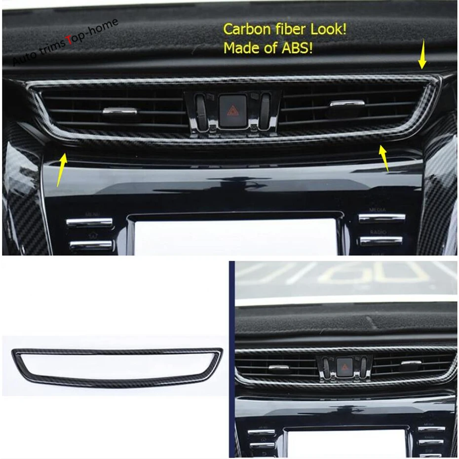 Yimaautotrims Center Air Conditioning AC Outlet Vent Frame Cover Trim ABS Fit For Nissan Murano 2015 - 2018 Carbon Fiber Look
Yimaautotrims Center Air Conditioning AC Outlet Vent Frame Cover Trim ABS Fit For Nissan Murano 2015 - 2018 Carbon Fiber Look