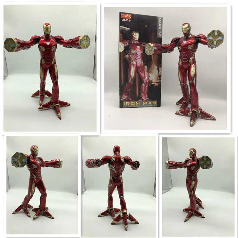 12inch NEW Movie The Avengers Infinite War IRON MAN MARK 50 PVC Statue Decoration Collection Toy Gift
12inch NEW Movie The Avengers Infinite War IRON MAN MARK 50 PVC Statue Decoration Collection Toy Gift