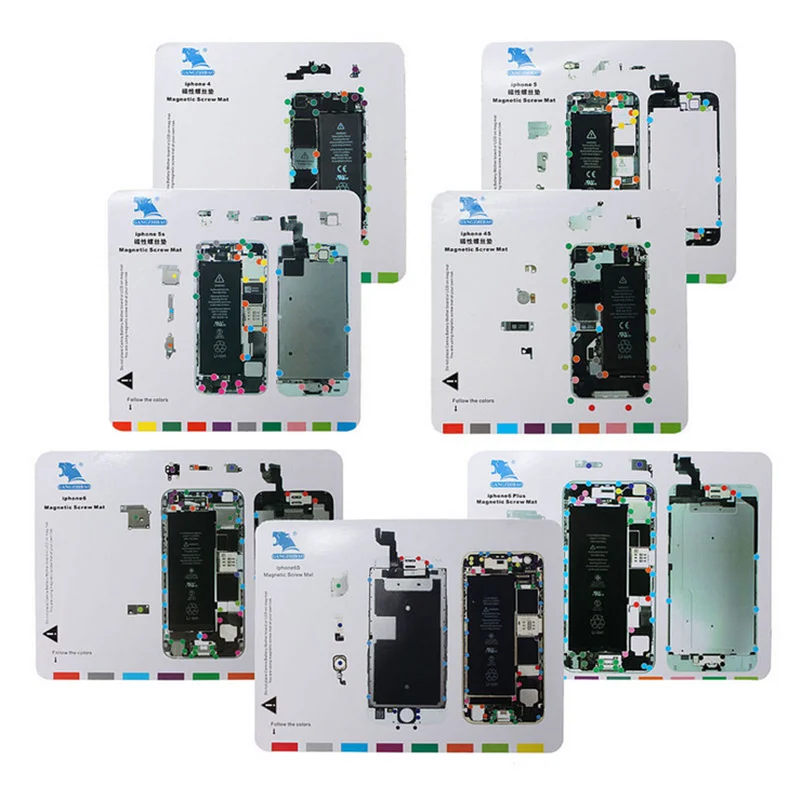 4 PCS High quality Professional Magnetic Screw Mat Work Pad Opening Repair Tool For iPhone 5/5S/5C/6/6 Plus/6S/6S Plus
4 PCS High quality Professional Magnetic Screw Mat Work Pad Opening Repair Tool For iPhone 5/5S/5C/6/6 Plus/6S/6S Plus