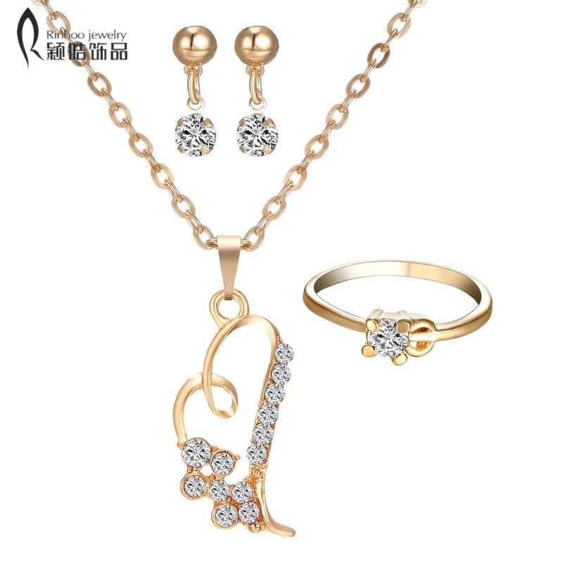 Necklace Sets New Design Wedding Jewelry Sets For Women new heart Crystal rings Earring
Necklace Sets New Design Wedding Jewelry Sets For Women new heart Crystal rings Earring